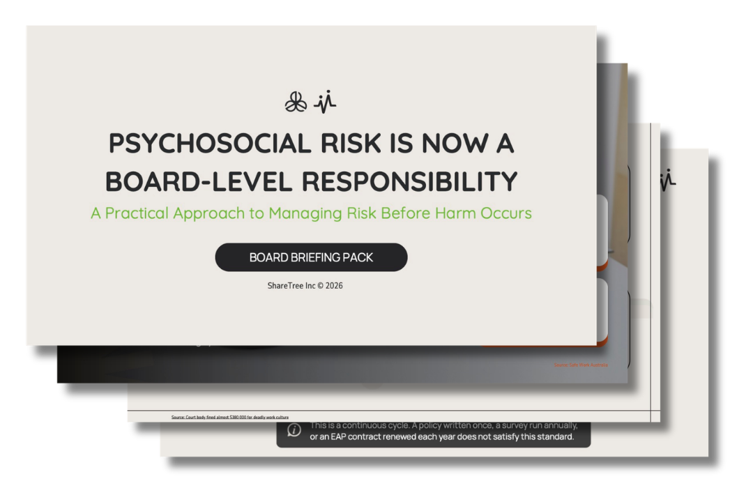 Board Briefing Pack – Psychosocial Risk Management report